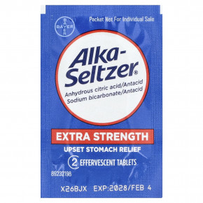 Alka-Seltzer, средство от расстройства желудка, повышенная сила действия, 24 шипучих таблетки в Москве - eco-herb.ru | фото