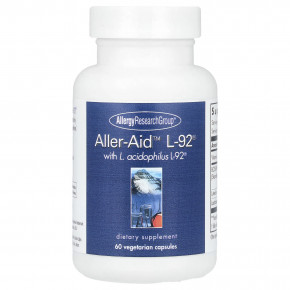 Allergy Research Group, Aller-Aid™ L-92® с L. Acidophilus L-92®, 60 вегетарианских капсул в Москве - eco-herb.ru | фото