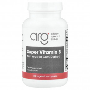 Allergy Research Group, Super Vitamin B, 120 вегетарианских капсул - описание | фото