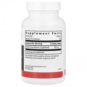 Allergy Research Group, ткань надпочечников, натуральные железы, 150 вегетарианских капсул (100 мг в 1 капсуле) в Москве - eco-herb.ru | фото