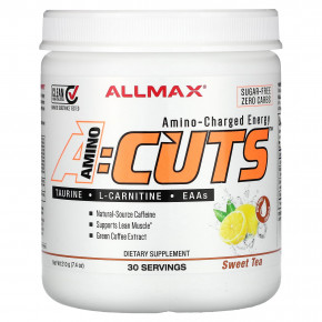 ALLMAX, ACUTS ™, энергия, заряженная аминокислотами, сладкий чай, 210 г (7,4 унции) в Москве - eco-herb.ru | фото