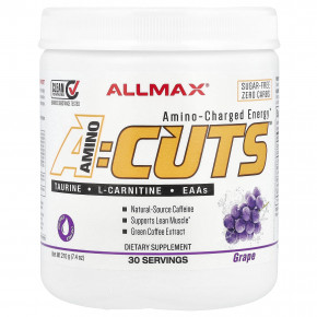 ALLMAX, ACUTS ™, Energy-Charged Energy, виноград, 210 г (7,4 унции) - описание | фото