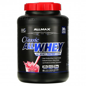 ALLMAX, AllWhey Classic, 100% сывороточный белок, клубника, 5 фунтов (2,27 кг) в Москве - eco-herb.ru | фото