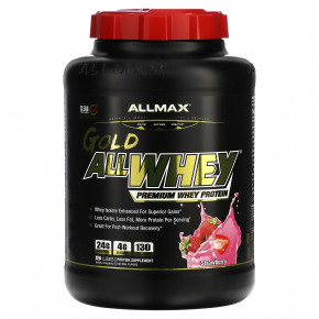 ALLMAX, AllWhey Gold, сывороточный протеин премиального качества, со вкусом клубники, 2,27 кг (5 фунтов) в Москве - eco-herb.ru | фото