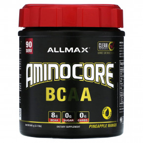 ALLMAX, AMINOCORE BCAA, ананас и манго, 945 г (2,1 фунта) - описание | фото