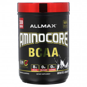 ALLMAX, AMINOCORE BCAA, белый виноград, 315 г (0,69 фунта) - описание | фото