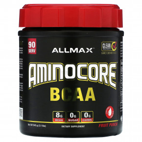 ALLMAX, AMINOCORE BCAA, фруктовый пунш, 945 г (2,1 фунта) в Москве - eco-herb.ru | фото