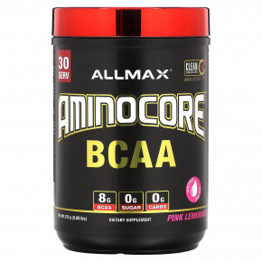 ALLMAX, AMINOCORE BCAA, розовый лимонад, 315 г (0,69 фунта) - описание