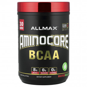 ALLMAX, AMINOCORE™ BCAA, со вкусом арбуза, 345 г (0,76 фунта) - описание | фото
