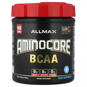 ALLMAX, AMINOCORE™ BCAA, со вкусом голубой малины, 1035 г (2,28 фунта) - описание | фото