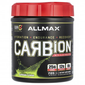 ALLMAX, CARBion + с электролитами, лимон и лайм, 725 г (30,7 унции) - описание