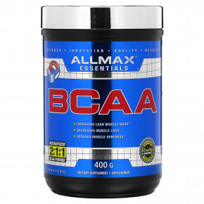 ALLMAX, Essentials, BCAA, без добавок, 400 г (14,11 унции) - описание | фото