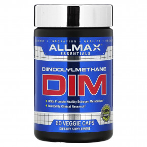 ALLMAX, Essentials, DIM, 100 мг, 60 растительных капсул - описание | фото