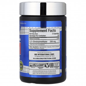 ALLMAX, Essentials, DIM, 60 растительных капсул (100 мг в 1 капсуле) в Москве - eco-herb.ru | фото