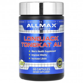 ALLMAX, Essentials, LongJack Tongkat Ali, 60 капсул - описание | фото