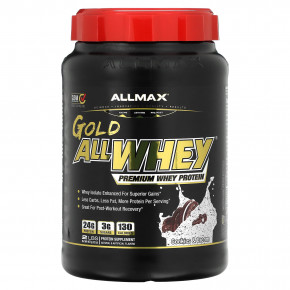 ALLMAX, GOLD ALLWHEY®, сывороточный протеин премиального качества, печенье и сливки, 907 г (32 унции) - описание