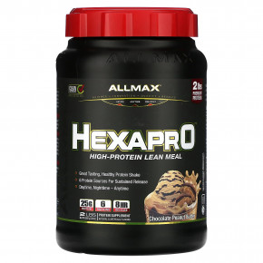 ALLMAX, Hexapro, постная еда с высоким содержанием белка, шоколад и арахисовая паста, 907 г (2 фунта) - описание