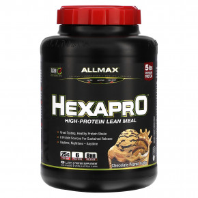 ALLMAX, HEXAPRO, постная мука с высоким содержанием белка, шоколад и арахисовая паста, 2,27 кг (5 фунтов) - описание