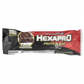 ALLMAX, Hexapro™, протеиновый батончик, брауни с шоколадной помадкой, 12 батончиков по 53 г (1,9 унции) в Москве - eco-herb.ru | фото