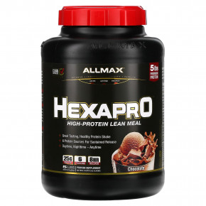 ALLMAX, Hexapro, смесь из 6 протеинов ультрапремиального качества, шоколад, 2,27 кг (5 фунтов) - описание | фото