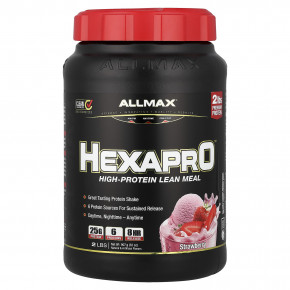 ALLMAX, Hexapro™, высокопротеиновая нежирная мука, со вкусом клубники, 907 г (2 фунта) - подробнее ALLMAX, Hexapro™, высокопротеиновая нежирная мука, со вкусом клубники, 907 г (2 фунта) - описание