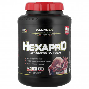 ALLMAX, Hexapro™, высокопротеиновая нежирная мука, со вкусом шоколада, 2,27 кг (5 фунтов) - подробнее ALLMAX, Hexapro™, высокопротеиновая нежирная мука, со вкусом шоколада, 2,27 кг (5 фунтов) - описание