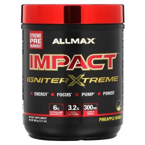 ALLMAX, Impact, Igniter Xtreme, Pineapple Mango, 12.7 oz (360 g) - описание