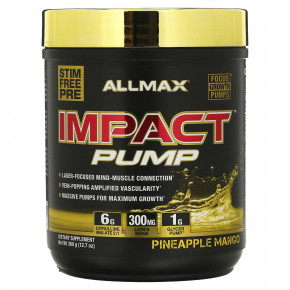 ALLMAX, Impact Pump, ананас и манго, 360 г (12,7 унции) в Москве - eco-herb.ru | фото