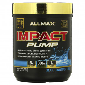 ALLMAX, Impact Pump, Голубая малина, 12,7 унции (360 г) в Москве - eco-herb.ru | фото