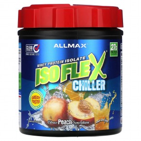 ALLMAX, Isoflex Chiller, изолят сывороточного протеина, цитрусовые и персиковые ощущения, 425 г (1 фунт) в Москве - eco-herb.ru | фото