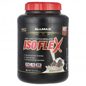 ALLMAX, Isoflex®, чистый изолят сывороточного протеина, печенье и сливки, 2,27 кг (5 фунтов) - описание