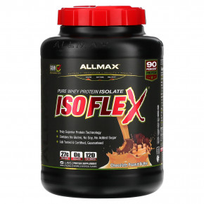 ALLMAX, Isoflex, чистый изолят сывороточного протеина, шоколад с арахисовой пастой, 2,27 кг (5 фунтов) - описание | фото