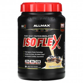 ALLMAX, Isoflex, чистый изолят сывороточного протеина, со вкусом голубики, 907 г (2 фунта) - описание