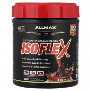 ALLMAX, ISOFLEX®, чистый изолят сывороточного протеина, со вкусом шоколада, 425 г (0,9 фунта) - описание