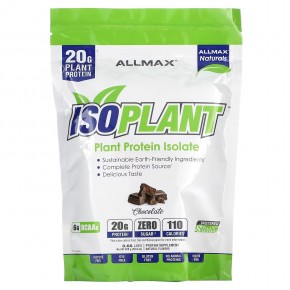 ALLMAX, ISOPLANT, изолят растительного протеина, со вкусом шоколада, 300 г (10,6 унции) - описание