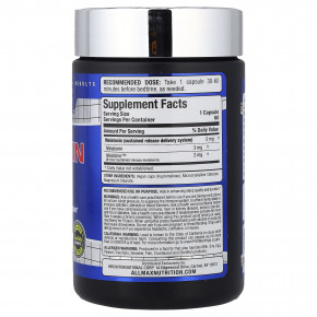 ALLMAX, мелатонин, 60 капсул в Москве - eco-herb.ru | фото