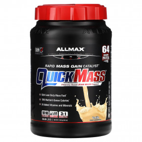 ALLMAX, Quick Mass, катализатор для быстрого набора массы, ваниль, 1,59 кг (3,5 фунта) - описание