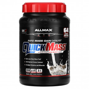 ALLMAX, QuickMass, катализатор для быстрого набора массы, печенье и сливки, 1,59 кг (3,5 фунта) - описание | фото