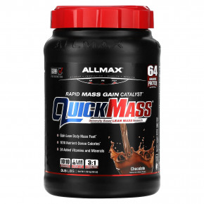 ALLMAX, QuickMass, катализатор для быстрого набора массы, шоколад, 1,59 кг (3,5 фунта) - описание