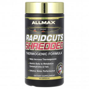 ALLMAX, Rapidcuts Shredded, настоящий сжигатель жира все-в-одном, 90 капсул в Москве - eco-herb.ru | фото