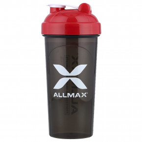 ALLMAX, шейкер для защиты от протеканий, черный/красный, 700 мл (25 унций) в Москве - eco-herb.ru | фото