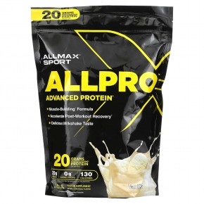ALLMAX, Sport, улучшенный протеин ALLPRO, ваниль, 680 г (1,5 фунта) в Москве - eco-herb.ru | фото