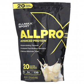 ALLMAX, Sport, улучшенный протеин ALLPRO, ваниль, 680 г (1,5 фунта) в Москве - eco-herb.ru | фото