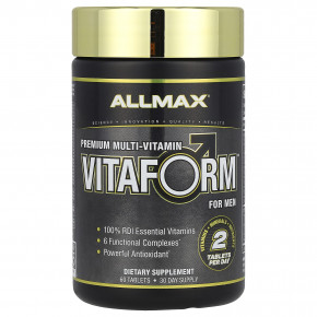 ALLMAX, Vitaform, мультивитамин премиального качества для мужчин, 60 таблеток - описание | фото