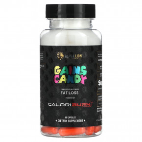 ALPHA LION, Gains Candy, CaloriBurn, 40 мг, 60 капсул - описание | фото