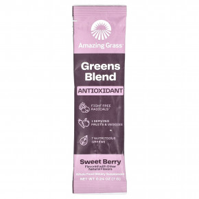 Amazing Grass, смесь зелени, антиоксиданты, сладкие ягоды, 15 пакетиков по 7 г в Москве - eco-herb.ru | фото