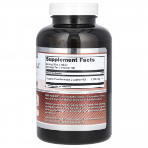 Amazing Nutrition, Amazing Formulas, L-лизин, 1000 мг, 180 таблеток в Москве - eco-herb.ru | фото
