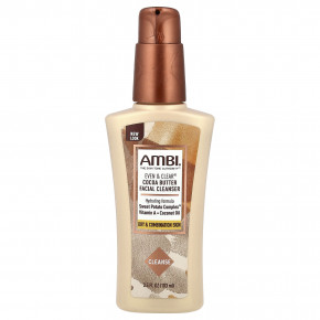 AMBI, Even & Clear®, очищающее средство для лица с маслом какао, без отдушек, 103 мл (3,5 жидк. Унции) в Москве - eco-herb.ru | изображение AMBI, Even & Clear®, очищающее средство для лица с маслом какао, без отдушек, 103 мл (3,5 жидк. Унции) в Москве - eco-herb.ru | фото