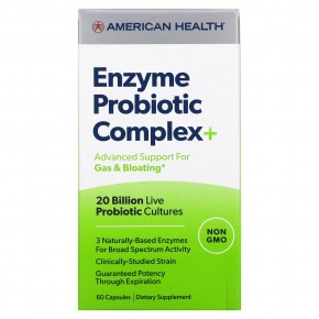 American Health, Enzyme Probiotic Complex +, 20 млрд КОЕ, 60 капсул в Москве - eco-herb.ru | фото