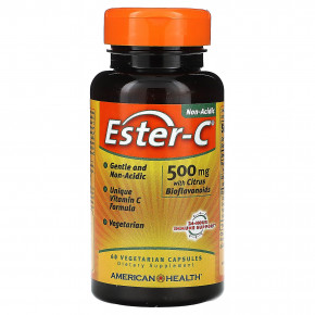 American Health, Ester-C, 60 вегетарианских капсул - описание